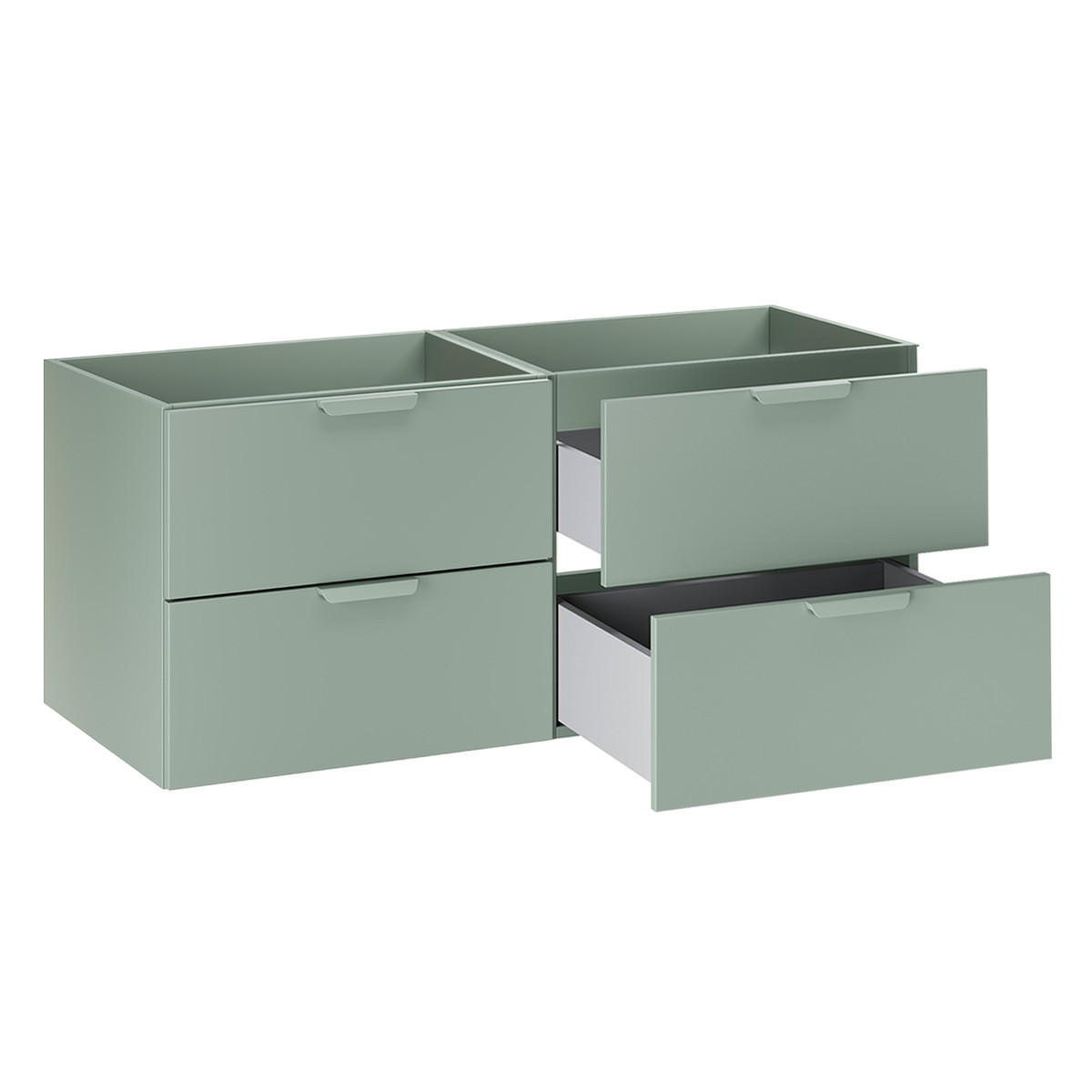 WASCHTISCHUNTERSCHRANK 120cm Oria Grün - Grün, Holzwerkstoff (120/50/45.5cm) - Petits-meubles