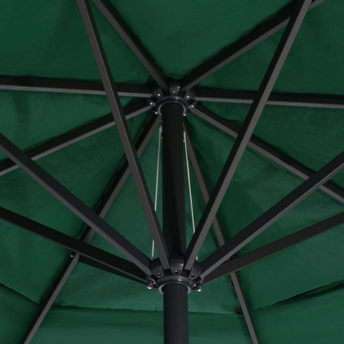 SONNENSCHIRM Mit Aluminium-Mast 600 Cm Grün - Grün, Textil (600/600cm) - vidaXL