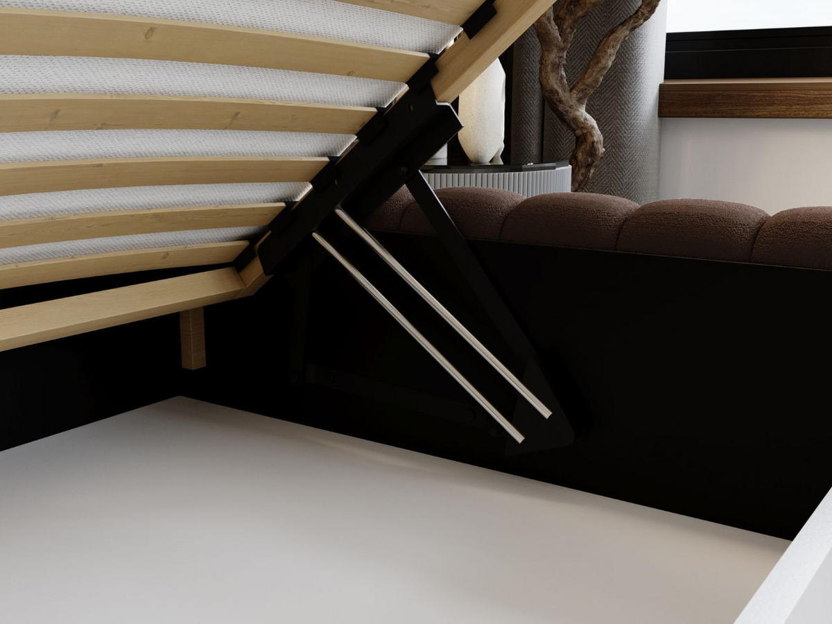 POLSTERBETT Bliss 160x200 Braun - Braun, Textil (160/200cm) - Graingold