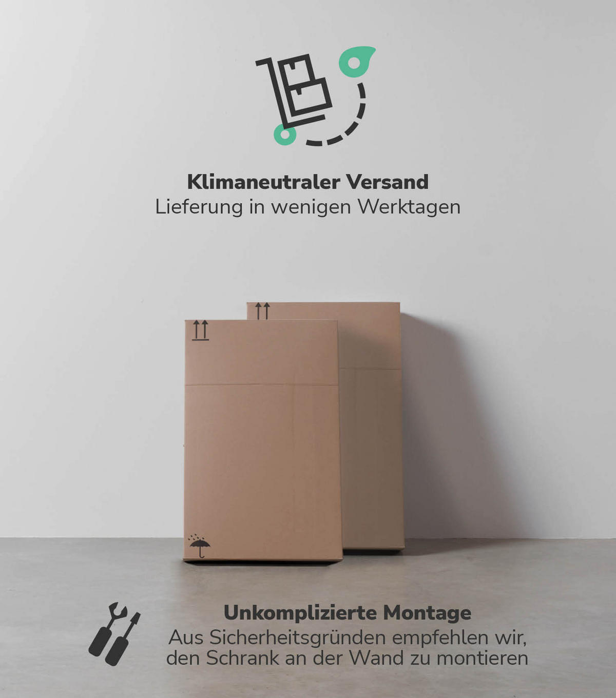 WASCHMASCHINENSCHRANK Der Saubermann - Anthrazit, Holzwerkstoff (65/180/34cm) - Mokebo