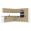 KÜCHE L-Form Jane, , mit Arbeitsplatten, Sonoma-Eiche - Sonoma Eiche, Holz (480/204/60cm) - B BELINI GROUP