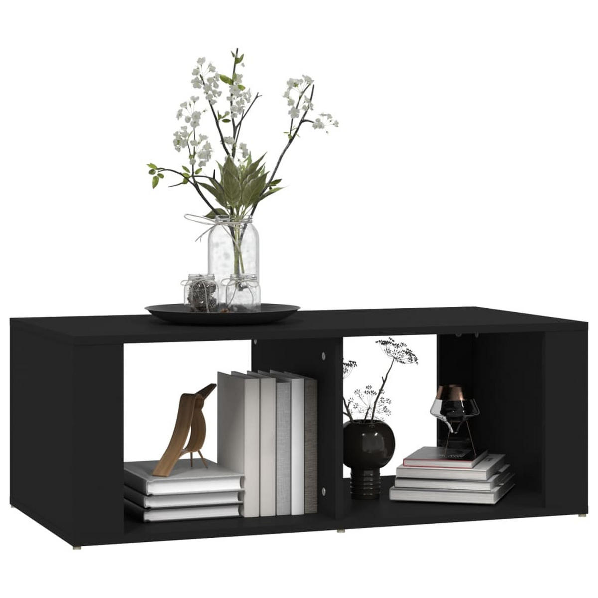 COUCHTISCH Schwarz 100x50x36 cm Holzwerkstoff - Schwarz, Holzwerkstoff (100/50/36cm) - furnicato