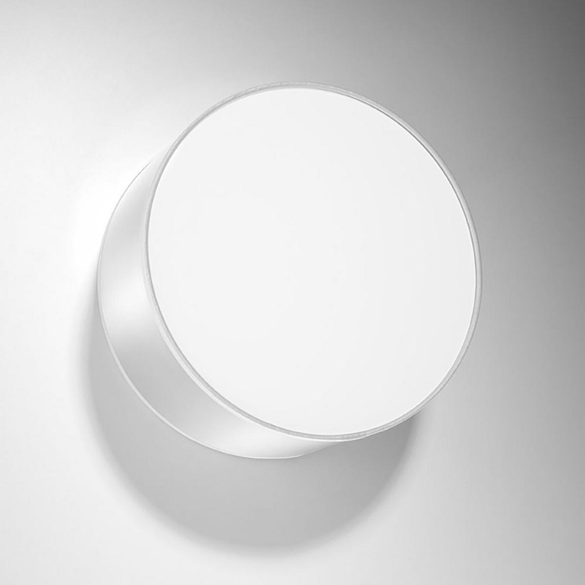 WANDLEUCHTE Spot rund Weiß Stahl PVC - Weiß, Metall (25/12/25cm)