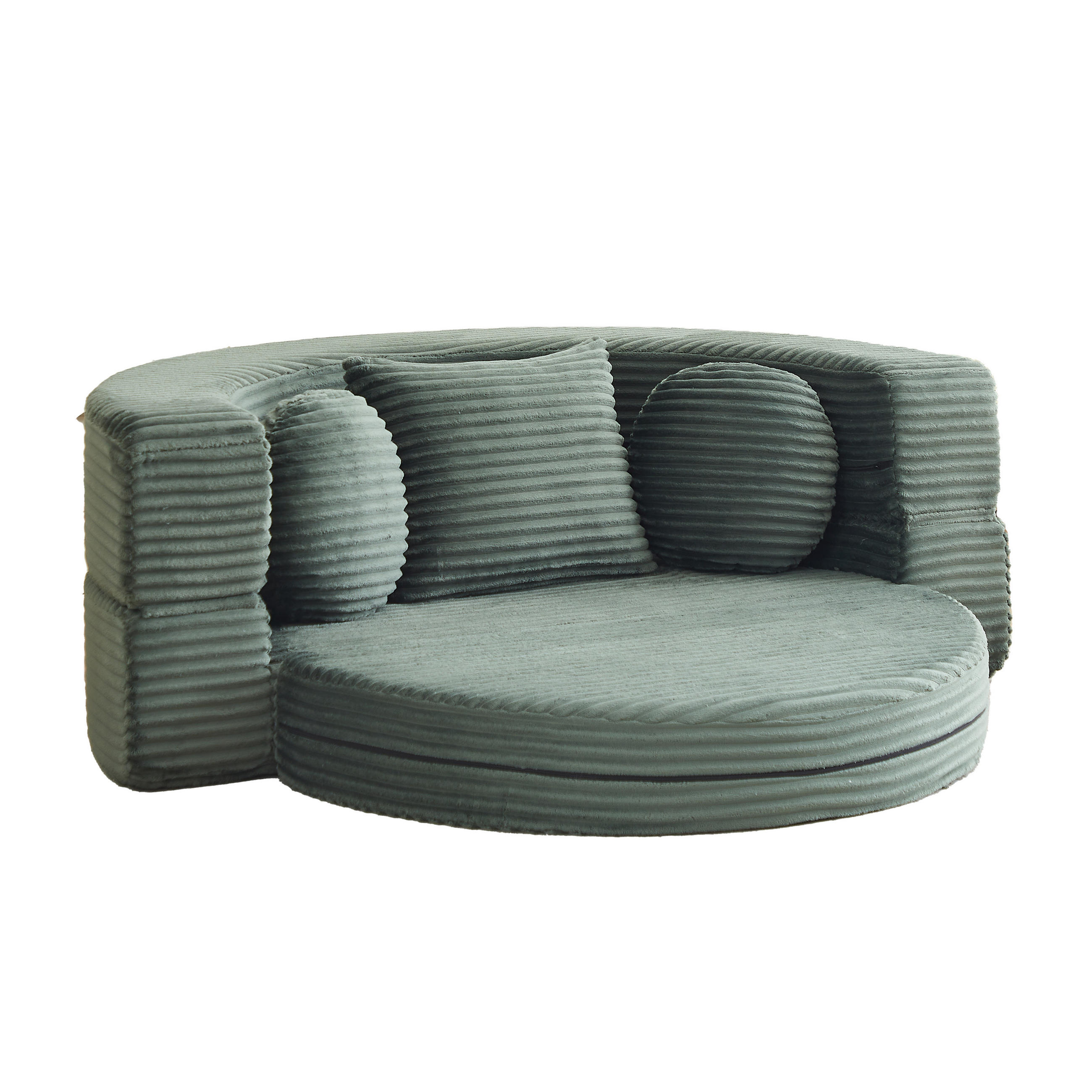 Urban Meuble Schlafsofa Grün 180x55x183 cm