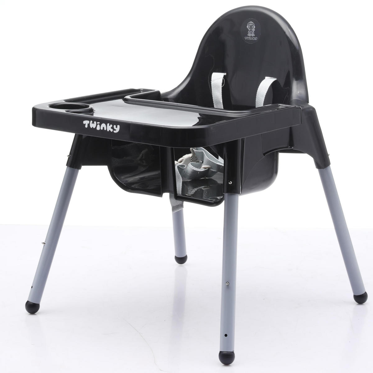 HOCHSTUHL Baby ECO mit Liegefunktion Schwarz - Schwarz, Kunststoff (56/89/58cm) - Twinky