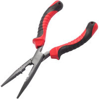 ZANGE – Geeignet zum Entfernen von Angelhaken und Durchtrennen von Angelschnüren – 1 Paar, rot - Multicolor, Metall (18/1/1cm) - DCA