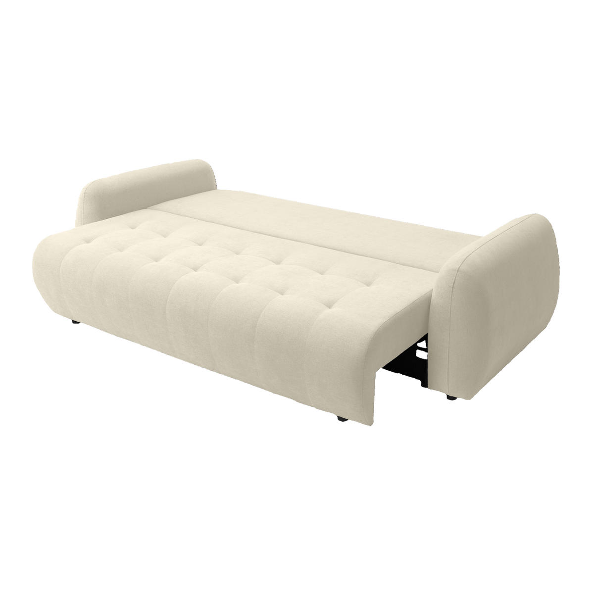 SOFA ARNIS mit Schlaffunktion, Cremeweiß - Creme, Textil (252/70/105cm) - Fedve