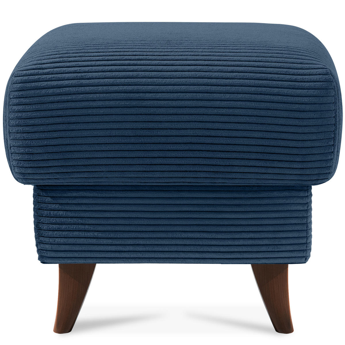 FUẞSTÜTZE GUSTAVO II, Marineblau - Braun/Dunkelblau, Holz/Holzwerkstoff (53/49/53cm) - KONSIMO®