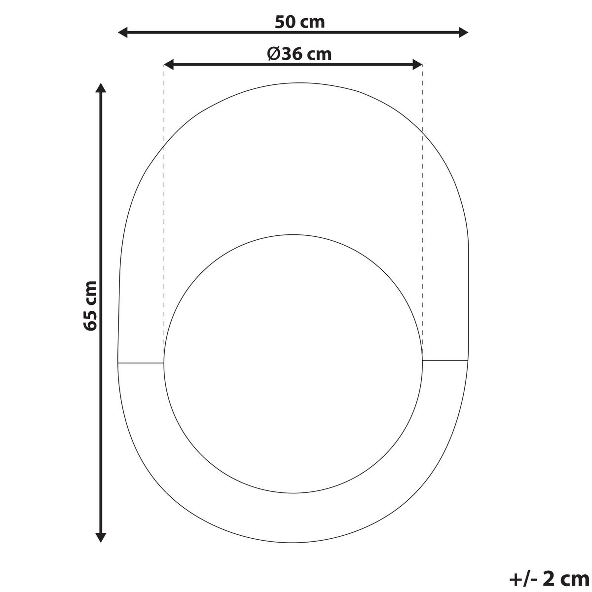 WANDSPIEGEL roségold/weiß Marmor Optik oval 65/50 cm Rety - Roségold/Weiß, Glas (50/65/2cm) - Beliani