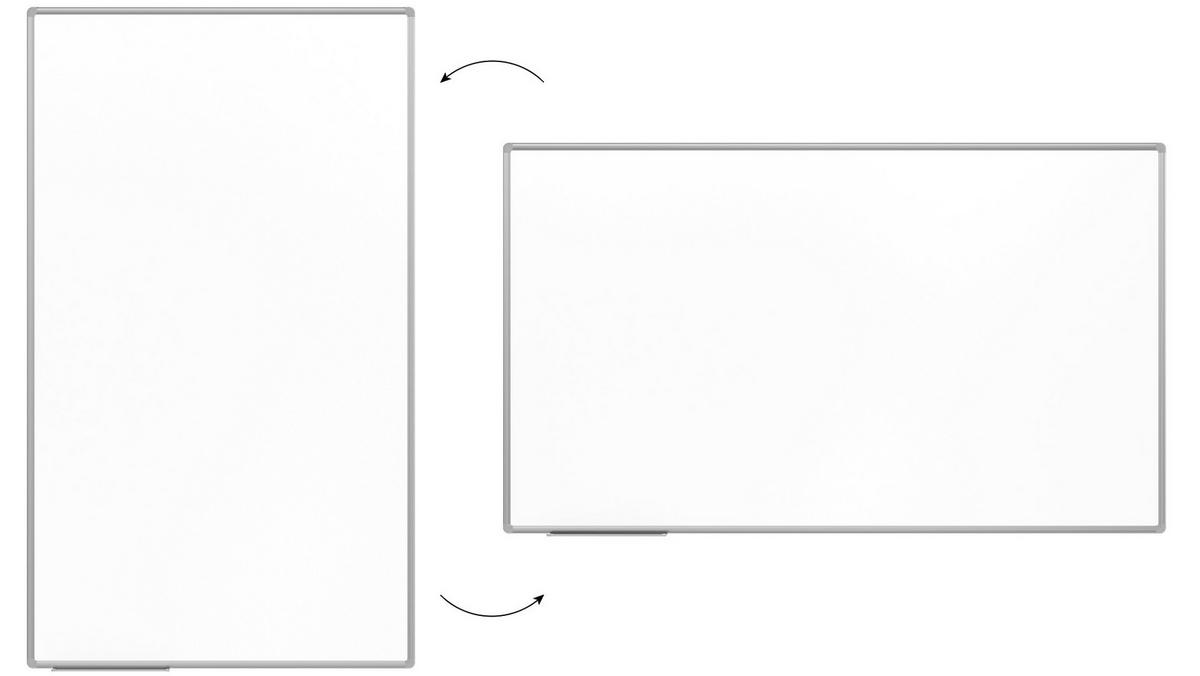 MAGNETISCHE Schreibtafel emailliert P3 - 170x100cm - Braun, Metall (170/100/1.6cm) - ALLboards
