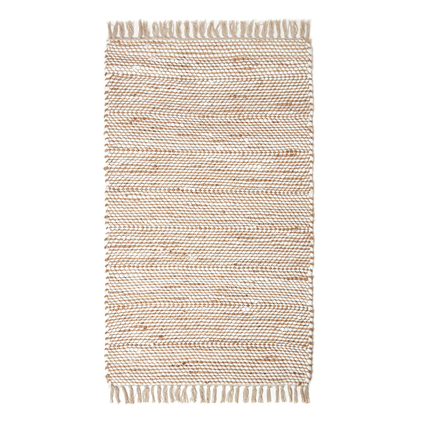 FLICKENTEPPICH Horizon gemustert 120/170 cm - Naturfarben, Textil (120/170cm) - Homescapes