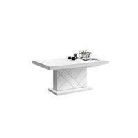 COUCHTISCH rechteckig Weiß Hochglanz 120/75/55 cm - Weiß Hochglanz, Holzwerkstoff (75/120/55cm) - designimpex
