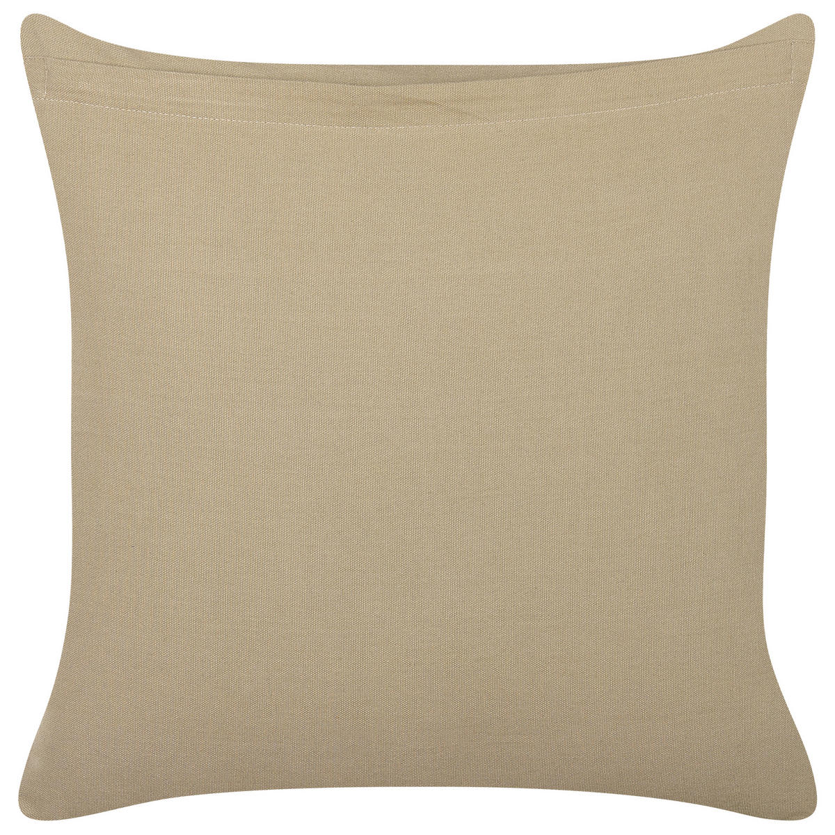 DEKOKISSEN 2er-Set Cremeweiß 45/45 cm Senecio - Ecru, Naturmaterialien/Textil (45/45cm) - Beliani