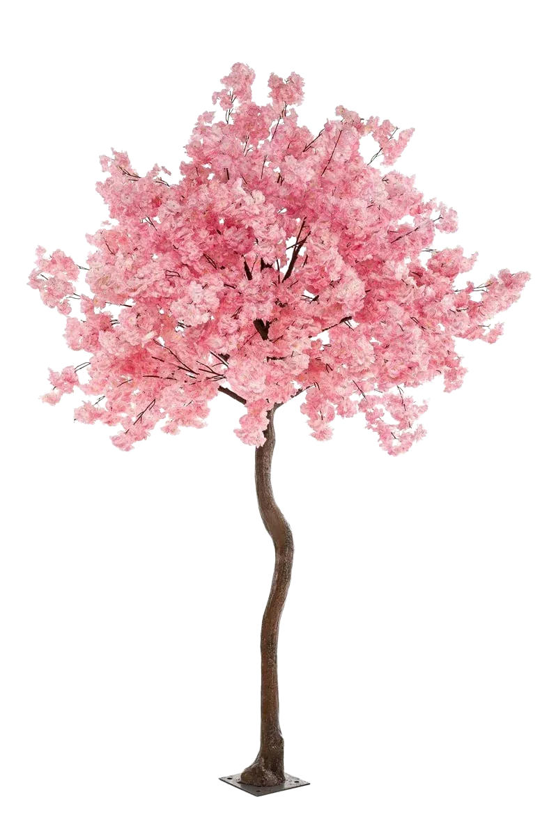 KUNSTBAUM Künstlicher Kirschbaum - Elia 270 cm - Pink, Kunststoff (270cm) - Emerald