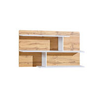 KINDER-WANDREGAL ARCO 12 110 cm in Weiß Arctic Matt / Wotan Eiche - Eiche Wotan/Weiß, Holzwerkstoff (110/60/20cm) - Deine Möbel 24