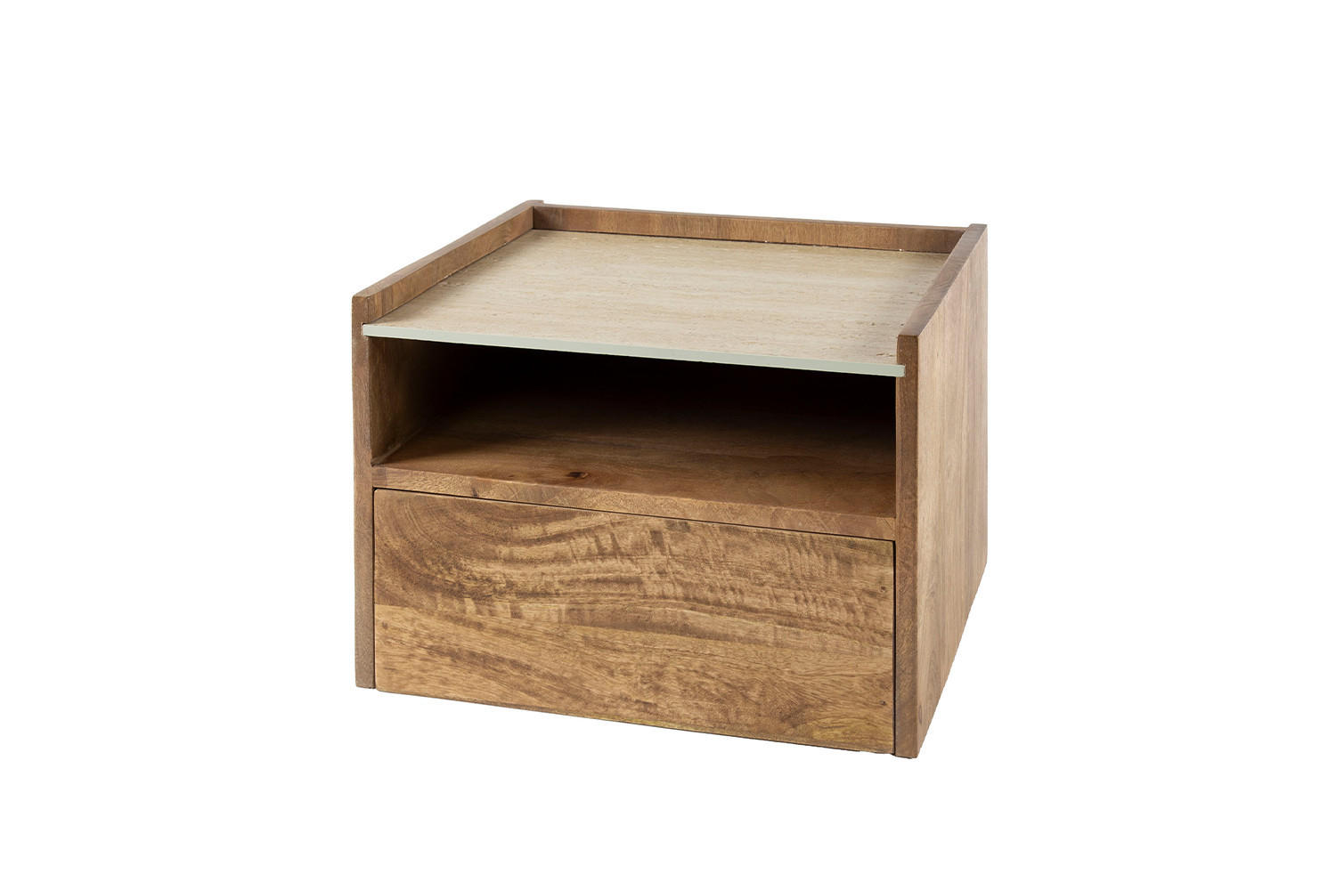 NACHTTISCH NORYN Holz Mango - Braun, Holz (40/30/35cm) - KAWOLA