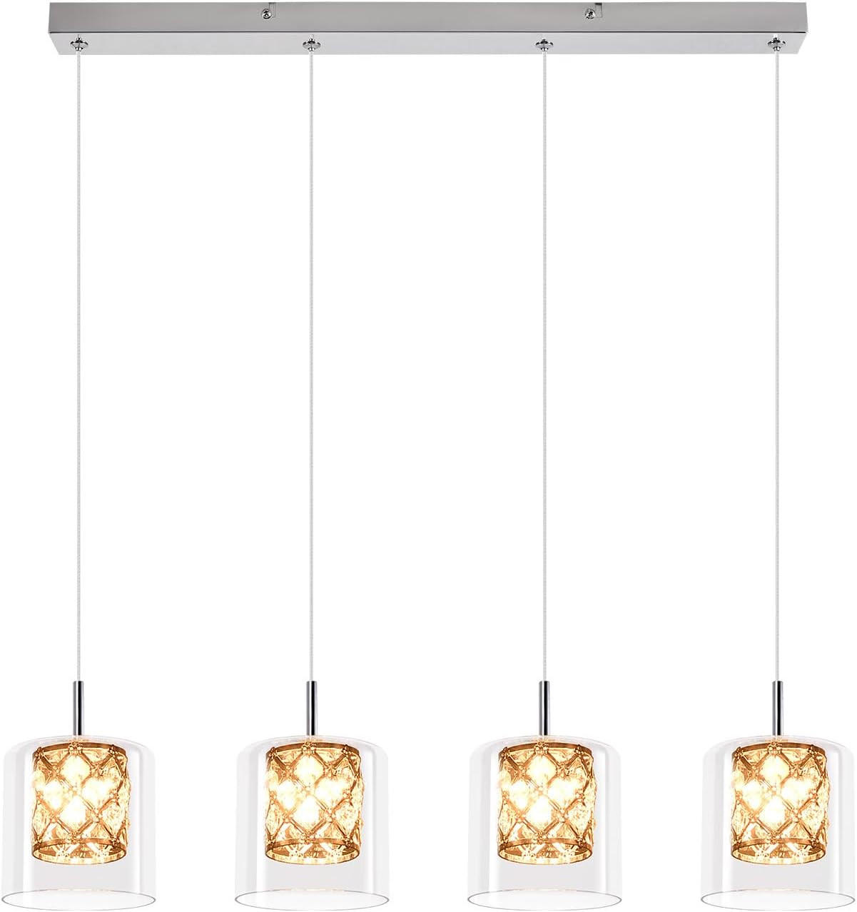 KRONLEUCHTER Helligold 66.0/140.0/66.0 cm - Transparent, Glas (66/140/66cm) - ZMH