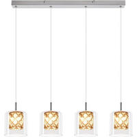KRONLEUCHTER Helligold 66.0/140.0/66.0 cm - Transparent, Glas (66/140/66cm) - ZMH