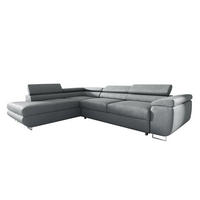 ECKSOFA Lyam 4 Sitzplätze Hellgrau - Grau, Holzwerkstoff (271/201cm) - Petits-meubles