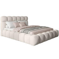 POLSTERBETT Mira XL Hellbeige 140/200 cm Boucle mit Bettkasten - Beige, Textil/Metall (140/200cm) - wonello