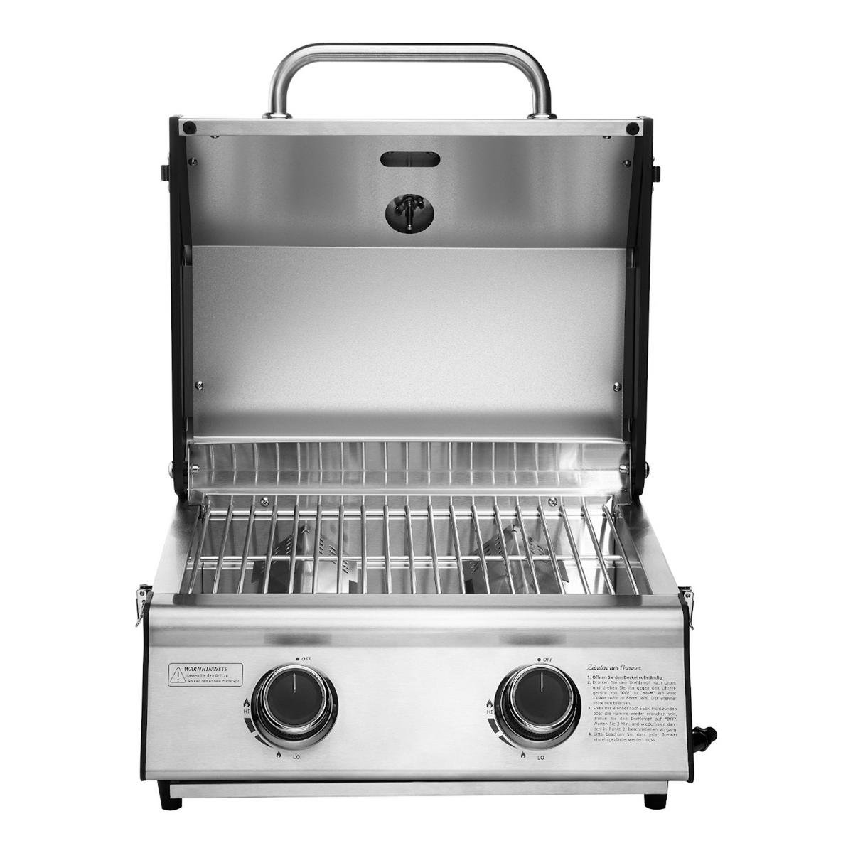 GASGRILL PLATINUM COMPACT - Silberfarben, Metall (45/34/45cm) - TAINO