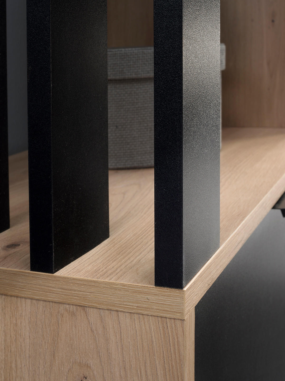 GARDEROBENSCHRANK Milanoir Eiche Artisan Schwarz 100/189,4/33 cm - Modern mit Spiegel - Hellbraun/Schwarz, Holzwerkstoff/Kunststoff (100/189.4/33cm) - AX Living