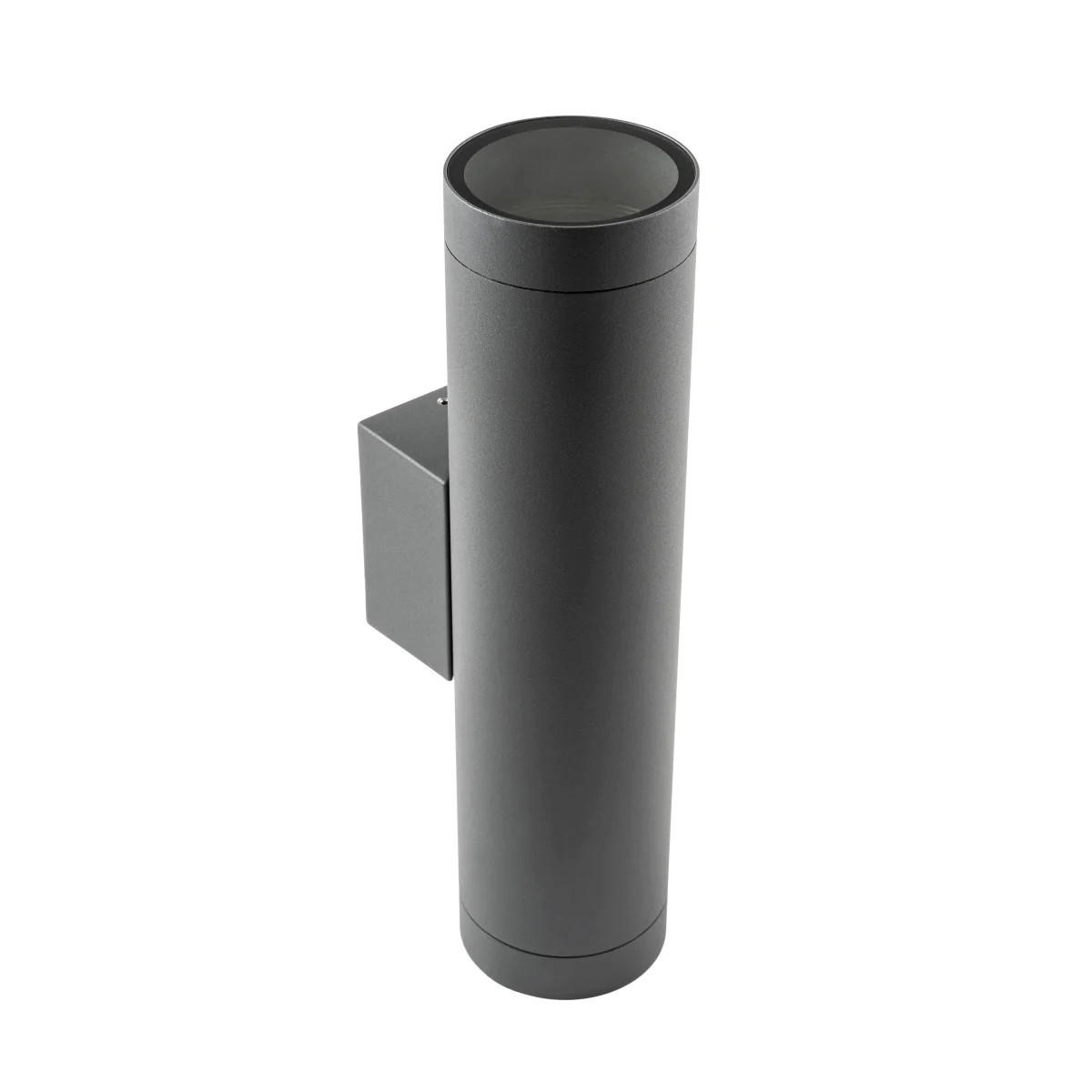 AUSSENWANDSTRAHLER Grau, Extragroß, Auf- und Abstrahlwinkel, GU10 - Dunkelgrau/Anthrazit, Metall (7.5/30/11cm) - CGC Europe