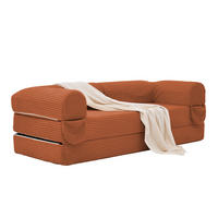 SCHLAFSOFA DE-35181 2-in-1 umwandelbar Orange - Orange, Textil (78/65/190cm) - ComfortXL