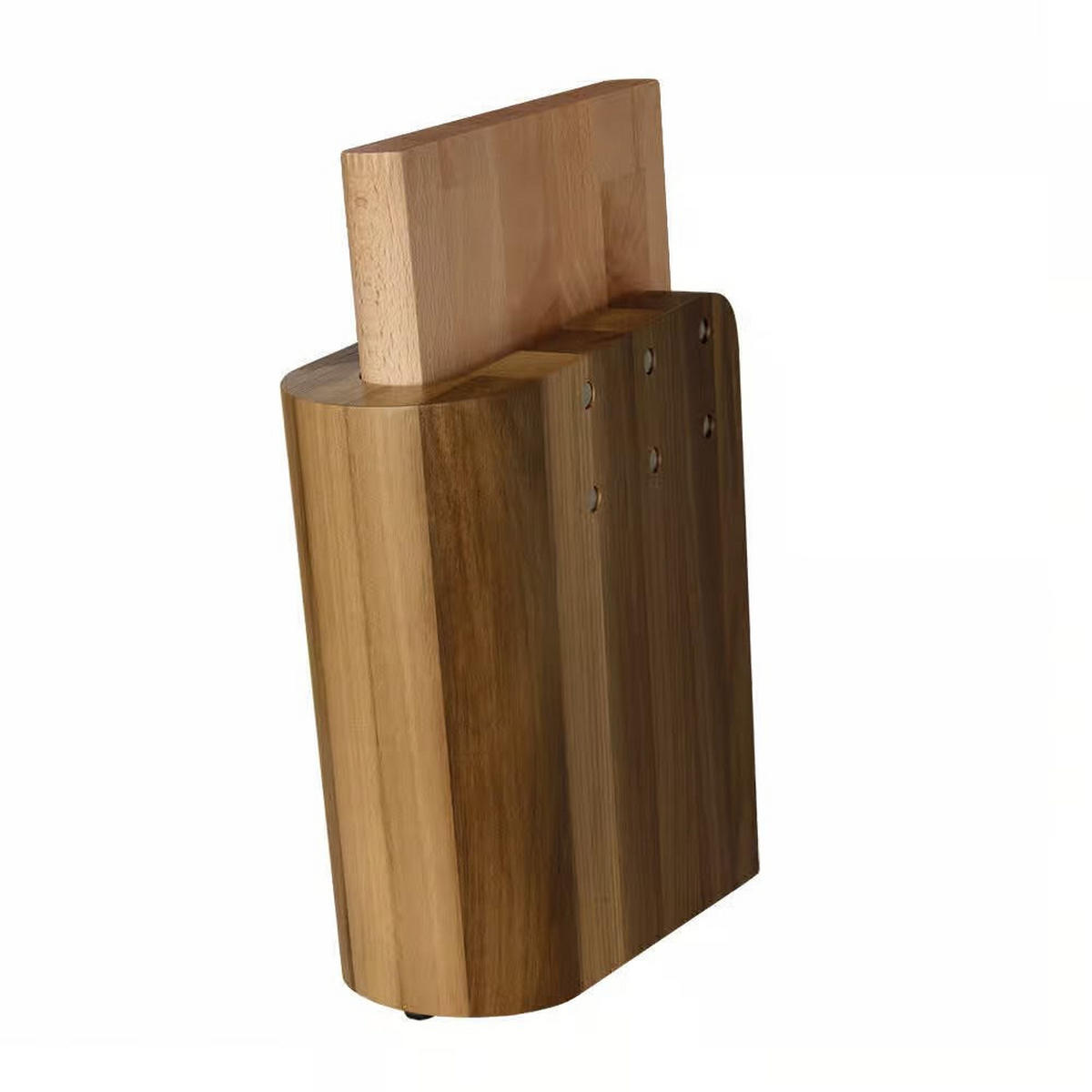MESSERBLOCK Braun 32.5/24/32.5 cm AL86WL - Braun, Holz (24/32.5/32.5cm) - ArteLegno