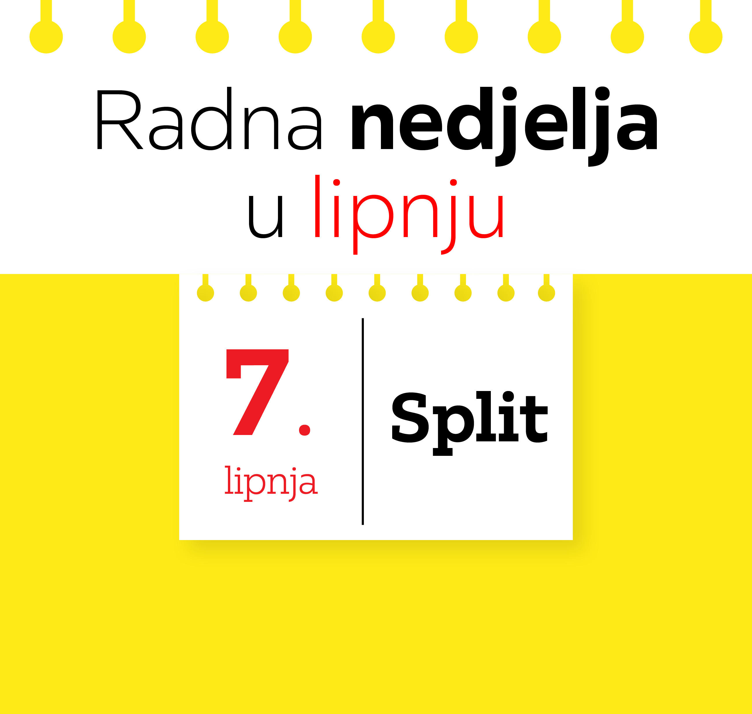 Lesnina XXXL radna nedjelja 7. lipnja Split