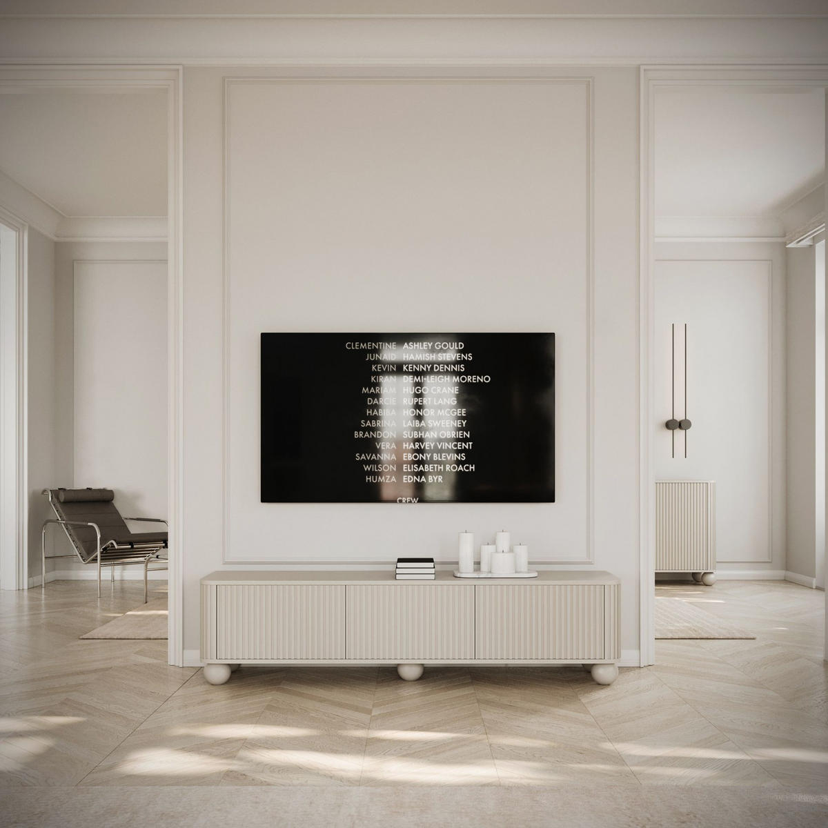 TV-LOWBOARD Arvello Greige 163/42/38 cm - Taupe, Holz/Holzwerkstoff (163.2/49.2/38cm) - Selsey