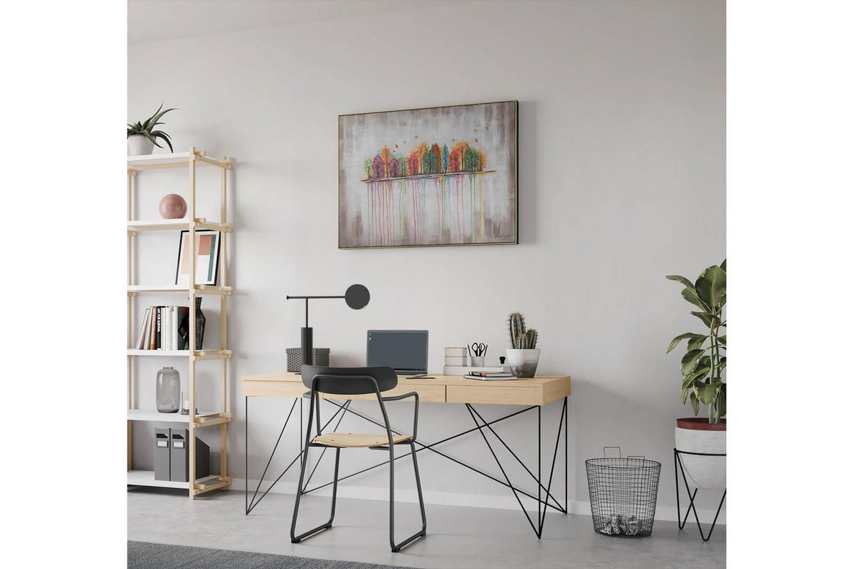 ÖLGEMÄLDE 100/75 cm - Beige/Multicolor, Holz/Textil (100/75cm) - KUNSTLOFT