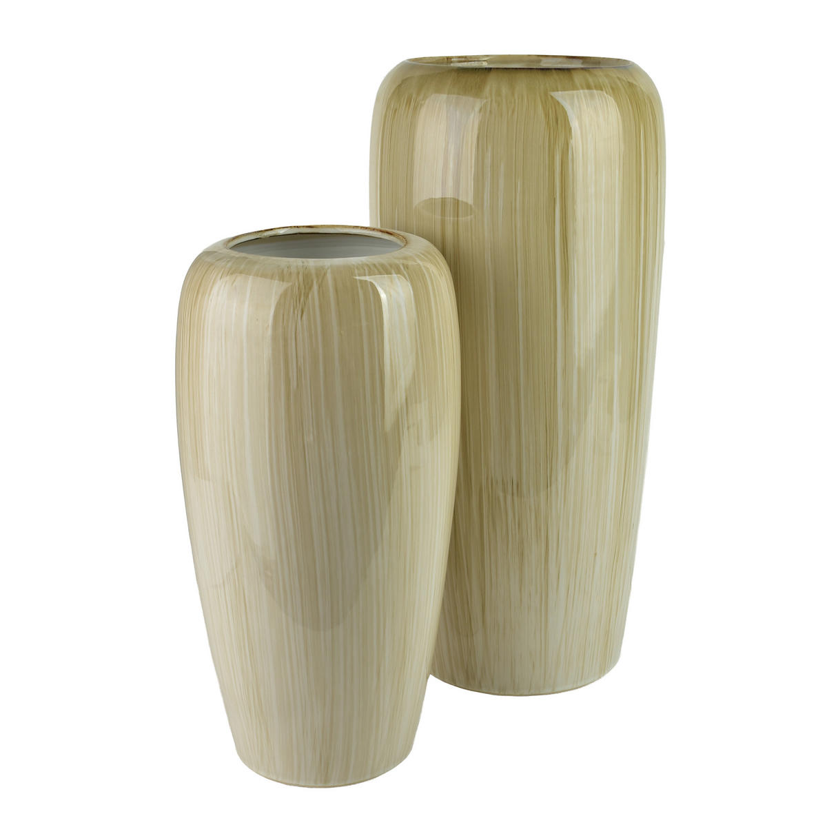 MANON Keramikvase, beige, 52 cm - Beige, Keramik (52cm) - Mondex