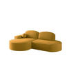 ECKSOFA Girona Mit Schlaffunktion - Gelb, Holzwerkstoff/Textil (278/179cm) - Fun Möbel