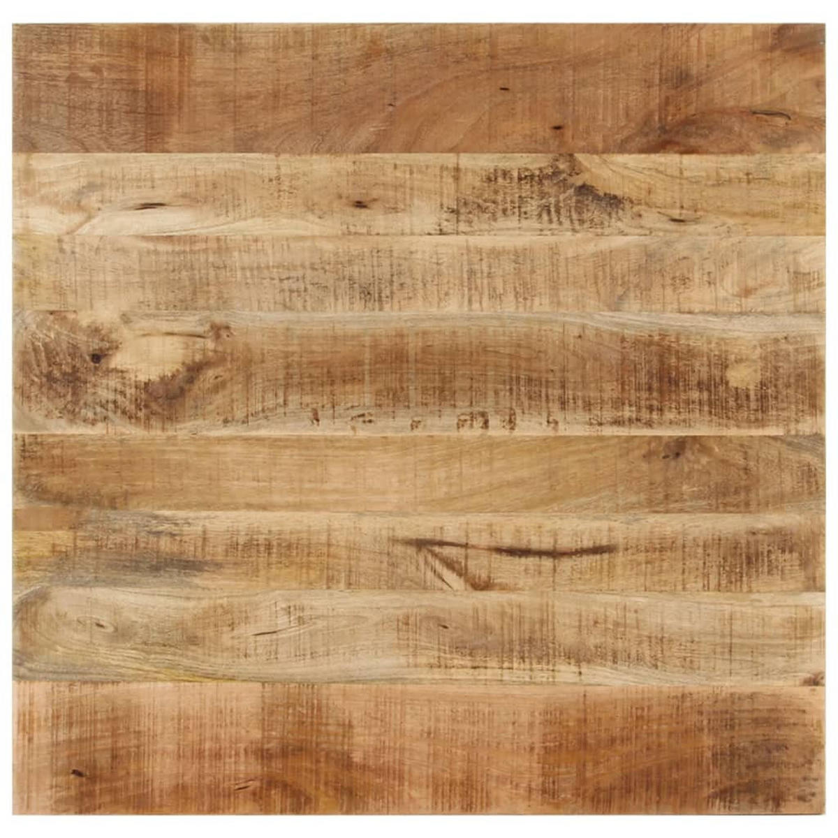 ESSTISCH Landhausstil 82/80/76 cm aus Massivholz Mango - Braun, Holz (80/82/76cm) - vidaXL