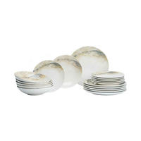 TELLER-SET Arezzo braun 18-tlg. - Braun, Keramik (2/2/2cm) - Ritzenhoff Breker