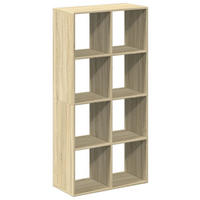 RAUMTEILER-BÜCHERREGAL Sonoma-Eiche 69,5/29/137,5 Cm - Sonoma Eiche, Holzwerkstoff (69.5/137.5/29cm) - vidaXL