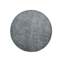 VINTAGE-TEPPICH Miray waschbar ø 160 cm rund - Creme/Grau, Kunststoff (160/160cm) - benuta Nest