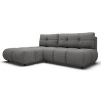 ECKSOFA Grau MILA Ausziehbar Ohne Armlehnen Links - Grau, Textil (230/177cm) - Sepro Meble