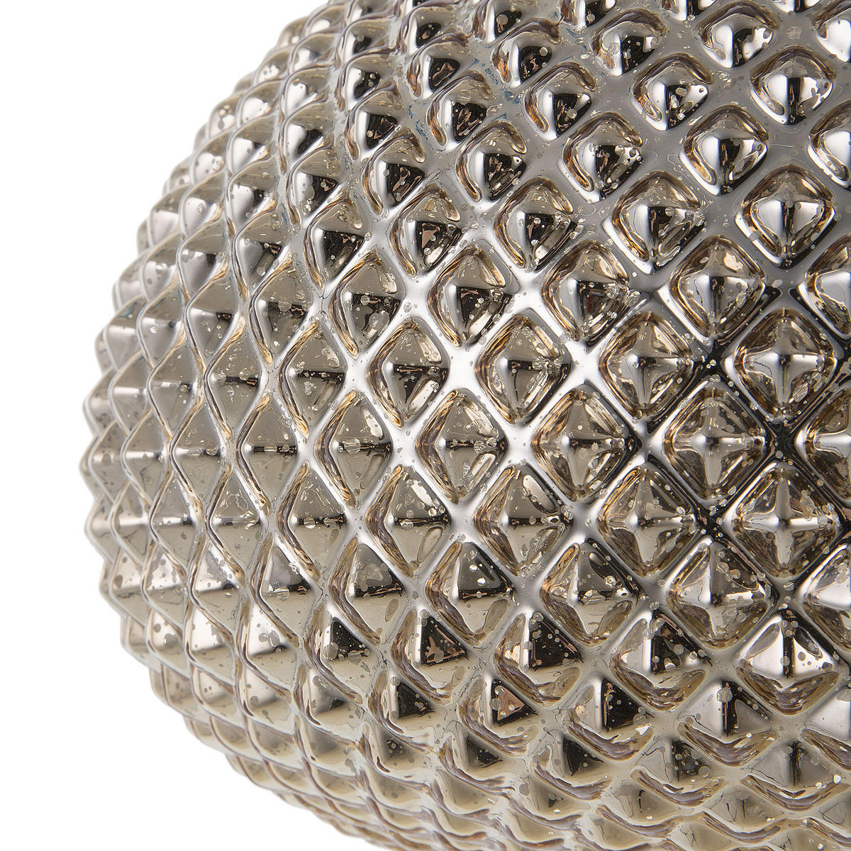 HÄNGELAMPE Madon 32/32/45 cm - Goldfarben, Glas (30/30/88cm) - Beliani