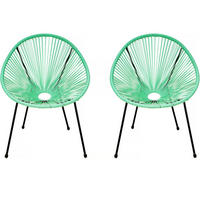 GARTENSESSEL ania Grün - Grün, Metall (72/86/75cm) - Habitat Garten