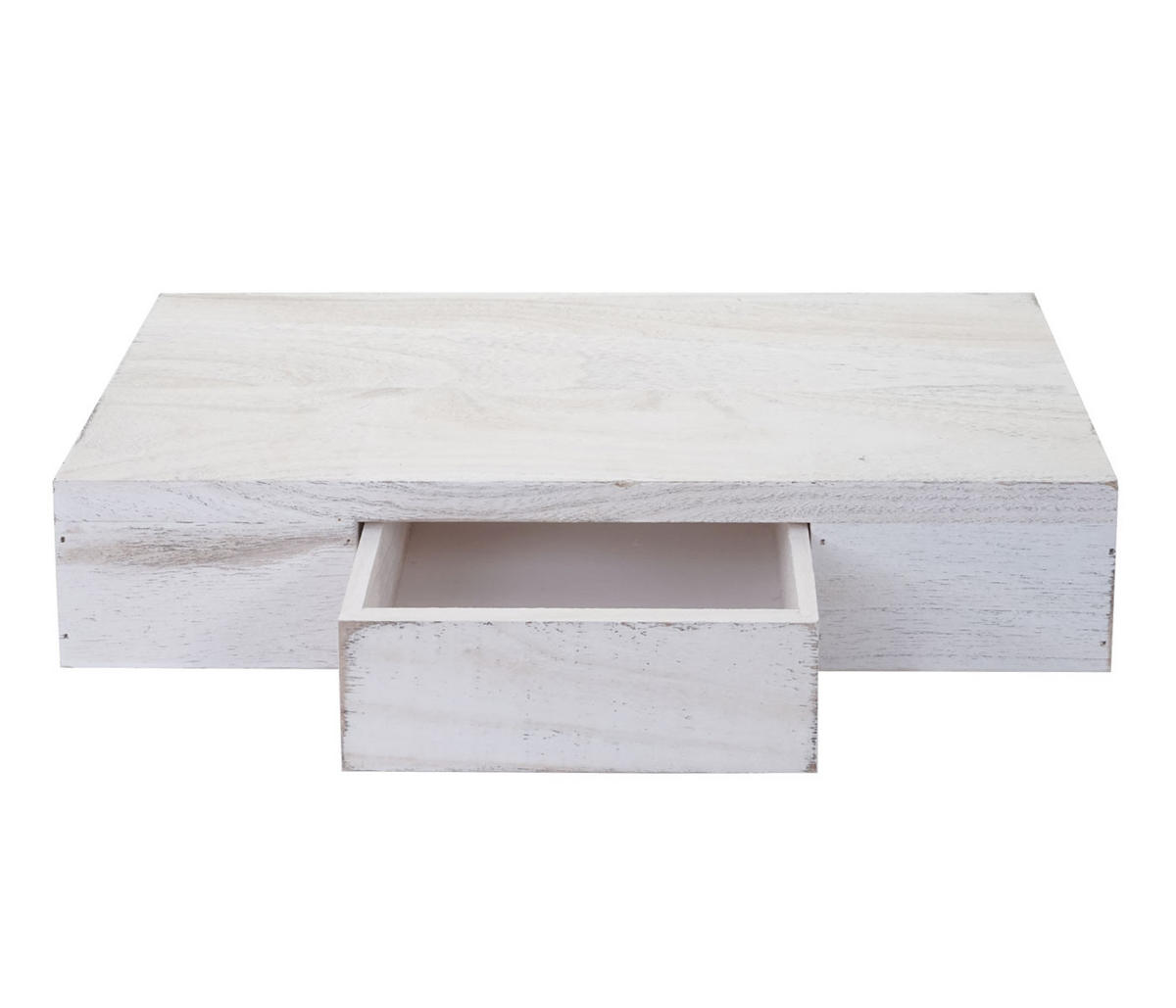 WANDREGAL Weiß - Weiß, Holz (40/8/25cm) - MCW