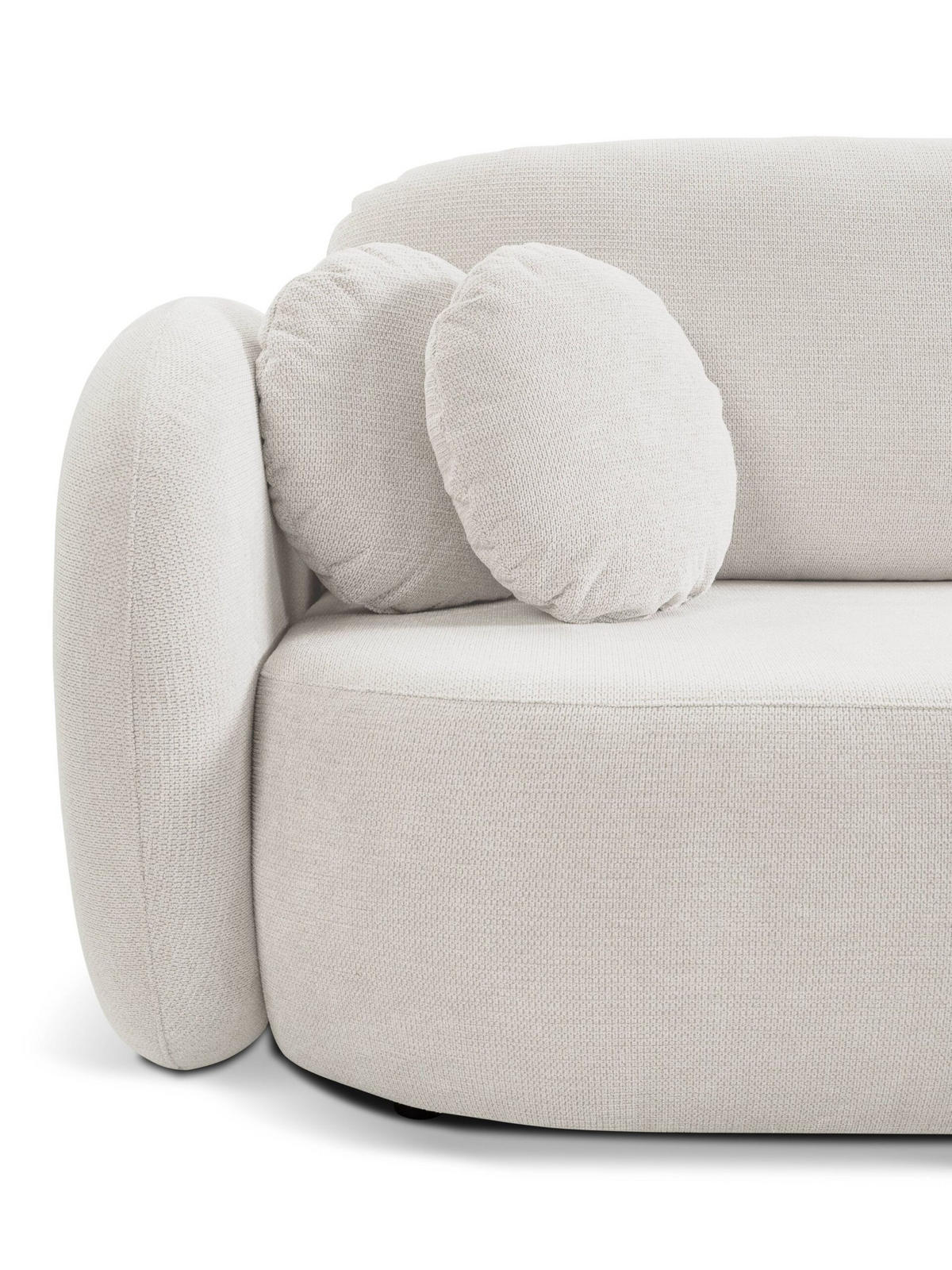 ECKSOFA Olena - Weiß (Aragon 01) - Weiß, Holzwerkstoff (248/174cm)