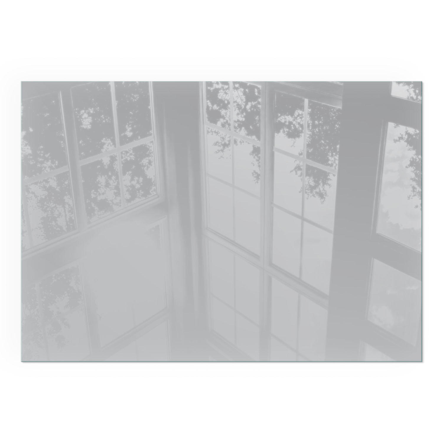 GLASPLATTE für Kamin 100x70 cm - Grau, Glas (100/70/0.4cm) - TULUP