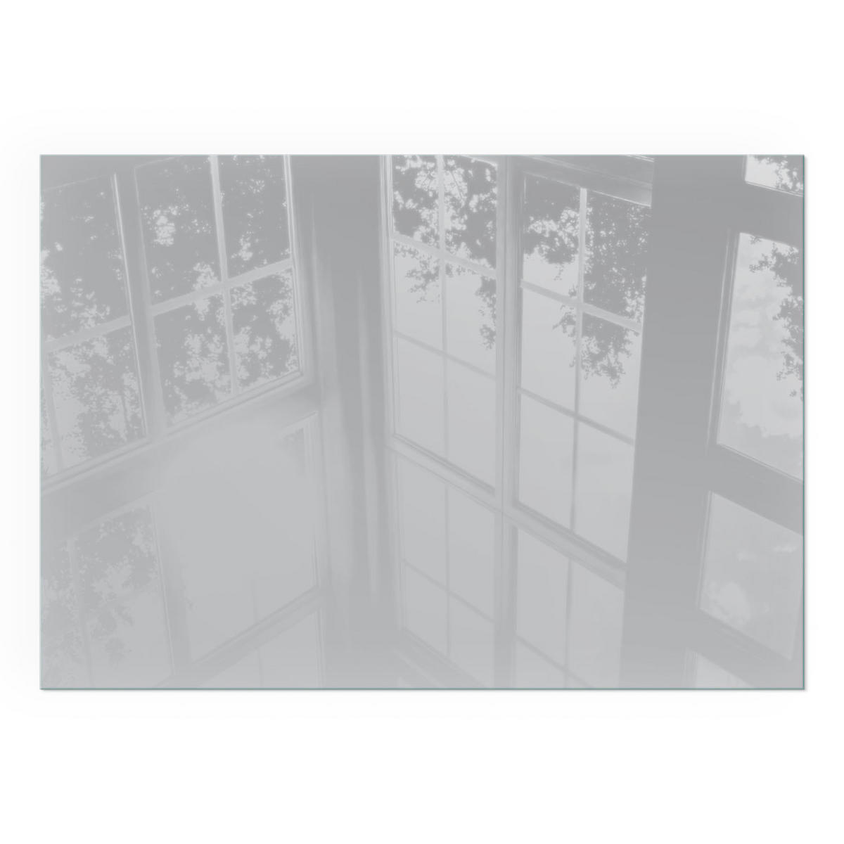 GLASPLATTE für Kamin 100x70 cm - Grau, Glas (100/70/0.4cm) - TULUP