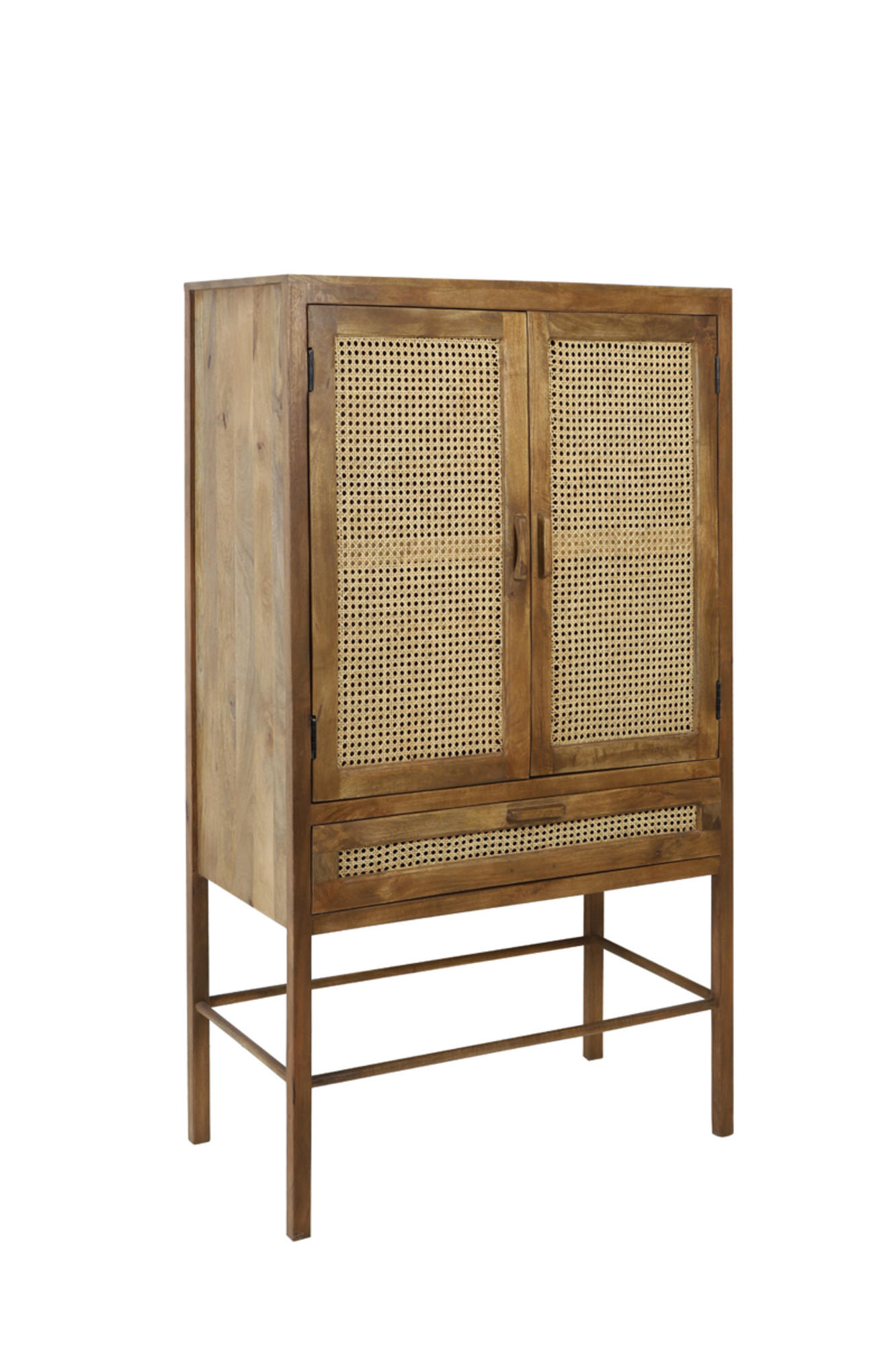 SCHRANK Nipas Braun 90/45/160 cm - Braun, Holz (45/160/90cm) - Light & Living