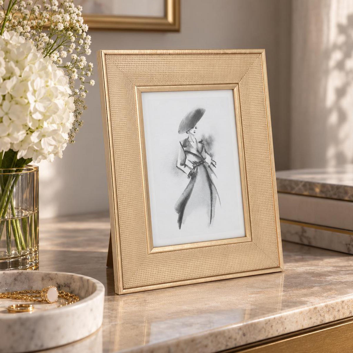FOTORAHMEN 25,5/20,5/1,6 cm - Braun, Kunststoff (20.5/1.6/25.5cm) - Home Styling Collection