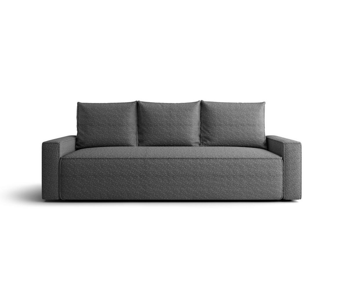 SOFA mit Schlaffunktion SAVIO Quelle 92 - Dunkelgrau, Textil (232/90/90cm) - Bedante