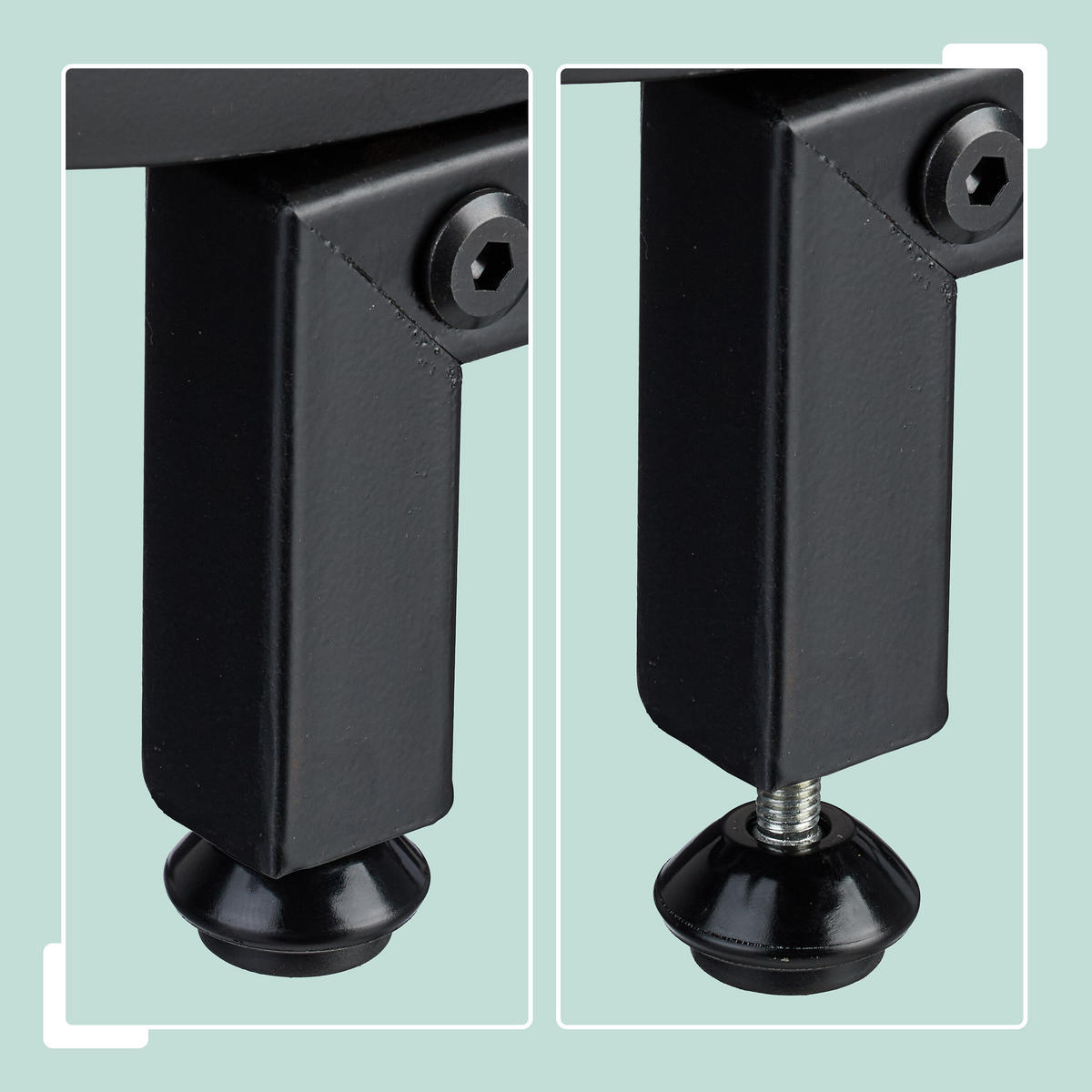 KAMINHOLZREGAL - Schwarz, Metall (65/35/21cm) - Relaxdays