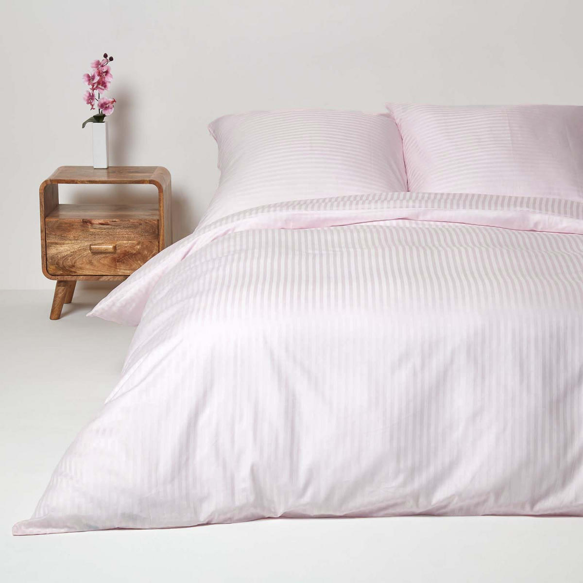 BETTWÄSCHE Damast Fadendichte 330 - Flieder, Textil (155/220cm) - Homescapes
